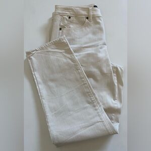 Talbots Flawless Five-Pocket Slim Ankle Cream Pants